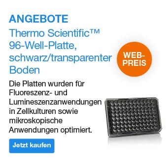 Thermo Scientific™ 96-Well-Platte, schwarz/transparenter Boden