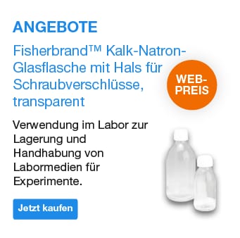 Fisherbrand™ Kalk-Natron-Glasflasche mit Hals für Schraubverschlüsse, transparent