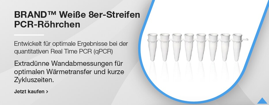 BRAND™ Weiße 8er-Streifen PCR-Röhrchen BRAND™ Weiße 8er-Streifen PCR-Röhrchen